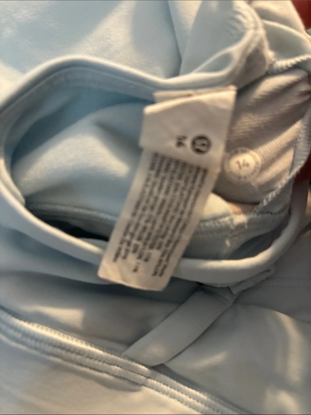 Lululemon Energy Bra Long Line, Powder Blue, Size 14